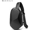 BANGE Hard Shell Design 3.0 Borsa a tracolla con ricarica USB Borse a tracolla Borsa da petto impermeabile da viaggio breve per uomo Borsa a tracolla
