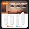 LoraTap Tuya Smart Life ZigBee 3.0 pulsante portatile Wireless 1,2, interruttore scena telecomando 3,4 Gang