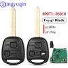 Jingyuqin Chiave per auto telecomando intelligente 433MHZ 4C Chip per Toyota Yaris Avensis Corolla Carina ETC P/N: 89071-05010 Fob TOY47