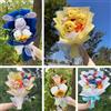 Aoger Cartone animato Winnie the Pooh bambola di peluche giocattolo bouquet di fiori fatto a mano matrimonio San Valentino regali di laurea di Natale