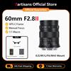 7artisans 60mm F2.8 Mark II MF APS-C Obiettivo Macro Per Sony E ZEV-10 A6500 A6400 Nikon Z Z50 Fuji XF X-T4 X-A1/X-A2 X-A20 Canon EF-M M200 Canon RF R6 M4/3 Leica L T TL TL2 Panasonic S1 S1M Sigma FP
