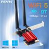 FENVI WiFi 5 PCI-E Adattatore Wireless Scheda di Rete AC1200 Dual Band 2.4G/5GHz 802.11AC Per Bluetooth 4.0 Desktop Laptop Windows 10