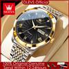 OLEVS Orologio da uomo 100% originale meccanico automatico da uomo Orologi cinturino in acciaio Orologi da polso impermeabili Orologio da uomo di marca di lusso
