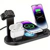 VIKEFON Caricatore Wireless 7 in 1 con Supporto per iPhone 17 16 15 14 13 12, Apple Watch, Airpods Pro, iWatch 8 7 6 - Stazione di Ricarica Rapida