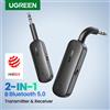 UGREEN ricevitore trasmettitore adattatore Bluetooth 2 in 1 Bluetooth AUX 5.0 adattatore Wireless da 3.5mm Stereo per auricolari TV Car Audio