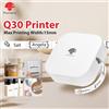 phomemo Stampante termica per etichette Bluetooth Phomemo Q30, creatore di adesivi tascabili per etichette data/fai da te, stampante wireless iOS Android, carta multipla