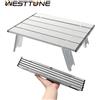 WEST TUNE WESTTUNE Mini tavolo da campeggio tavolo da esterno portatile ultraleggero in lega di alluminio tavolo pieghevole arrotolabile per Backpacking Picnic BBQ