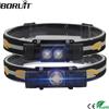 NONE BORUiT LED Mini faro ad alta potenza 1000LM faro 18650 torcia frontale ricaricabile campeggio caccia torcia esterna impermeabile