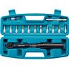 Libraton Chiave dinamometrica per bici 1/4'', 5-25Nm, 0,1Nm Micro, set di chiavi dinamometriche con clic, esagonale, bussole Torx/Star Bit, barra di prolunga