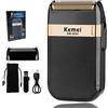 Kemei KM-2024 Rasoio elettrico da uomo Tagliacapelli Macchina Trimmer da barba impermeabile Rasoio in pelle Macchina da barba da uomo maschile
