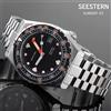 SEESTERN SUB600T Orologio Subacqueo da Uomo Automatico Movimento NH35 Ghiera in Ceramica Luminescente Orologio da Polso Meccanico Zaffiro Impermeabile V3 S407