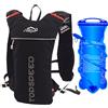 NEWBOLER Trail Running-zaino ultraleggero da 5 litri, gilet per l'idratazione da corsa, maratona, borsa per l'acqua da 2 litri per bicicletta