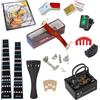 IRIN Kit di attrezzi per violino Set di accessori per violino 4/4 3/4 Corde per violino Poggiaspalla Cordiera Adesivo per tastiera Parti di violino