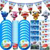 Hasbro Sacchetto regalo di compleanno per bambini Cartone animato Super Wings Forniture per feste a tema Jett Bicchieri di carta Piatti Tovagliolo Baby Shower Stoviglie usa e getta