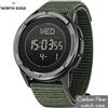 NORTH EDGE ALPS Orologio digitale da uomo in fibra di carbonio Shock Militray Sport Bussola da esterno super leggera Orologi da polso impermeabili 50M