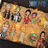 Bandai Hot 10 Pz/set One Piece Anime Figura Rufy Sanji Nami Zoro Chopper Frank Robin PVC Action Figure Modello Bambini Bambole Regalo Giocattoli