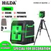 HILDA Livello Laser 2 Linee Autolivellante Croce Orizzontale E Verticale Linea Raggio Laser Verde Super Potente