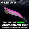LETOYO 2.5# 2.2# 1.8# cerca esca per calamari piccoli Jig per calamari luminosi Esca da pesca Esca artificiale EGING Per Esca per polpi palmati Esca per la pesca alle seppie Esca per la pesca in