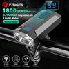 X-Tiger Luce per bici Faro Lampada per bicicletta con Power Bank LED ricaricabile 5200mAh MTB Luce per bicicletta Torcia elettrica Accessori per bici