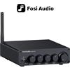 Fosi Audio BT30D PRO Amplificatore di potenza audio Bluetooth Ricevitore audio amplificatore a 2.1 canali per altoparlante subwoofer 165Wx2 + 350W