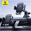 Baseus Supporto per telefono per auto Ventosa per cruscotto Parabrezza Morsetto per supporto per telefono cellulare per auto mobile per iPhone Pro Xiaomi Huawei Samsung