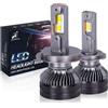 DAWN KNIGHT DAWNKNIGHT K5C Lampada LED a doppio tubo in rame 4300K 110W H7 H4 Luci LED per auto H1 H11 HB3 9005 HB4 9006 Lampadina LED per fari