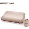 WEST TUNE Westtune Cuscino da campeggio Cuscino per dormire autogonfiabile portatile Cuscino compatto in spugna ultraleggera 3D Cuscino per il collo da viaggio all'aperto