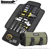Rhinowalk Borsa per attrezzi per moto Kit di attrezzi per rotolo Borsa da sella Kit di riparazione portatile Custodia per attrezzi Borsa per attrezzi laterale universale di grande capacità