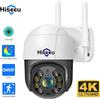 Hiseeu Telecamera PTZ WiFi Hiseeu 8MP 4K con Zoom Digitale 5x, Rilevamento Umano AI, Tracciamento Automatico, ONVIF, Telecamera di Sorveglianza Wireless da Esterno, App ICSee