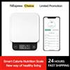 icomon Bilancia da cucina intelligente da 5 kg/0.1g/1g bilancia nutrizionale bilancia intelligente per calorie alimentari bilancia da cucina bilancia digitale con calcolatrice nutrizionale APP