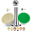 i Cafilas Icafilar per Nescafe Dolce Gusto Capsula di caffè riutilizzabile in plastica e acciaio inossidabile Filtro per caffè e latte per Piccolo e GENIO S