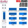 EARU Misuratore di Consumo Energetico Monofase EARU 18MM 110V 230V 60A 50Hz 60Hz con Monitoraggio di Corrente, Tensione, Frequenza ed Energia, RS485, Retroilluminazione