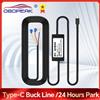 OBDPEAK Linea Buck di tipo C per 24 ore di monitoraggio del parcheggio Telecamera per auto Telecamera DVR Accessori per la lunghezza del cavo