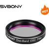 svbony Filtro per telescopio Svbony SV220, H-Alpha e OIII, filtro nebuloso dual-band da 7 nm da 1,25"/2", filtro per inquinamento da luce per astrofotografia
