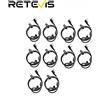 Retevis 10 pz 2Pin Curvetta Auricolare Walkie Talkie Auricolari Per Retevis RB618 H777 RT622 Radio Bidirezionale Per Kenwood/Baofeng
