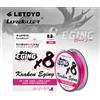 LETOYO 8 Intrecciato 8 Fili EGING lenza 135M 14.5-20.2LB polpo Seppie PE Linea per calamari jig attrezzatura per la pesca in mare