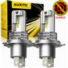 AUXITO 1/2X H4 9003 lampadina per fari a LED CSP Fanless con Canbus abbagliante e anabbagliante per Audi Honda H4 faro a LED per auto moto