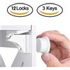 DHDH Serratura magnetica per bambini Protezione per bambini Serratura di sicurezza per bambini Chiusura per cassetto Limitatore di serratura per porta dell'armadio Serrature di sicurezza per bambini