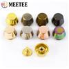Meetee 10-50 pezzi fibbie in metallo borsa fondo protezione piedi chiodo a forma di secchiello borchie piatte vite rivetti borsa borsa artigianale in pelle