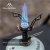MOUNTAINHIKER Bruciatore turistico da campeggio Mini fornello a gas di grande potenza Pentole Pieghevole portatile Picnic all'aperto Barbecue Forno di sopravvivenza