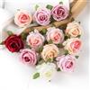 smr 100 pezzi fiori artificiali scatola di caramelle fai da te torta decorazioni per la casa ghirlande decorative natalizie festa di nozze rose da giardino arco di seta finta