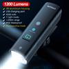 CYCLAMI 1200 2000 Lumen Luce per bicicletta Faro Lampada anteriore per bici USB ricaricabile 4500mAh Lampada per bicicletta IPX6 Faro impermeabile