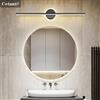 CETANT Lampada da Parete LED Moderna Nera, Luce a Specchio per Bagno e Toilette, Lampade a Striscia Lunga per Arredamento Casa 40/60/80CM, Illuminazione LED