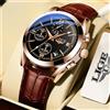 LIGE New Fashion Mens orologi Top Brand Luxury Military Quartz Watch Man Premium Leather Waterproof Sport Chronograph Watch orologio da uomo