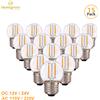 Genixgreen Set di 15 Lampadine LED Vintage E27 Dimmerabili, G40 1W 220V, Lampada a Bassa Tensione DC12V 24V, 1W Equivalente a 10 Watt, Piccole Lampadine Edison