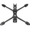 U-Angel-1988 Mark4 7 pollici 295mm con braccio da 5mm Telaio quadricottero 3K Fibra di carbonio 7 "FPV Freestyle RC Racing Drone con parti di stampa per FPV fai da te