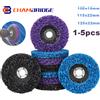 NuoDunco 100/115/125 millimetri Corallo Disco Poli Striscia Disco Abrasivo Ruota Vernice Rimozione Della Ruggine Pulito Smerigliatrice Striscia Disco Per Smerigliatrice angolare 1-5 pz