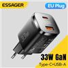 Essager 33W GaN USB C caricabatterie Display digitale PD ricarica rapida per iPhone 13 12 Max Pro iPad per Xiaomi Poco Samsung Charger Es