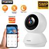 Fuers Telecamera WiFi Fuers 5MP Compatibile con Tuya Smart Home, Videocamera IP Wireless per Interni con Tracciamento Automatico, Monitor di Sicurezza per Bambini