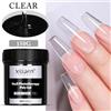 XEIJAYI 150g Poly Nail Gel UV LED Cured Builder Gel per unghie Gel per unghie in cristallo acrilico per unghie fai da te a casa salone